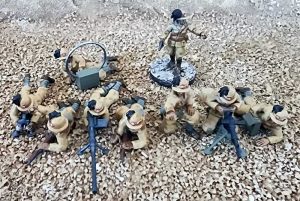 Bersaglieri Support Group in sun helmets