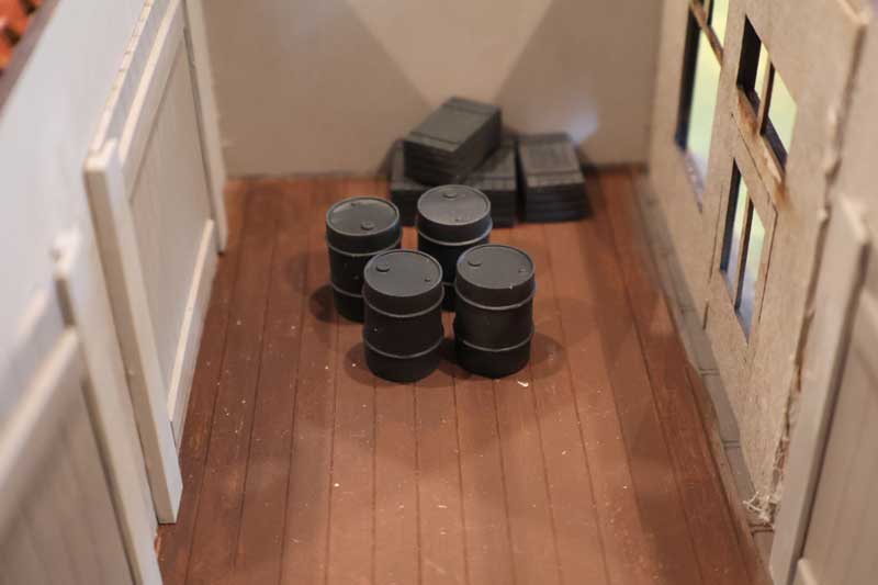 Barrels and crates