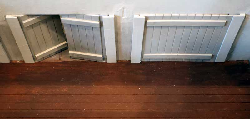 Interior of doors